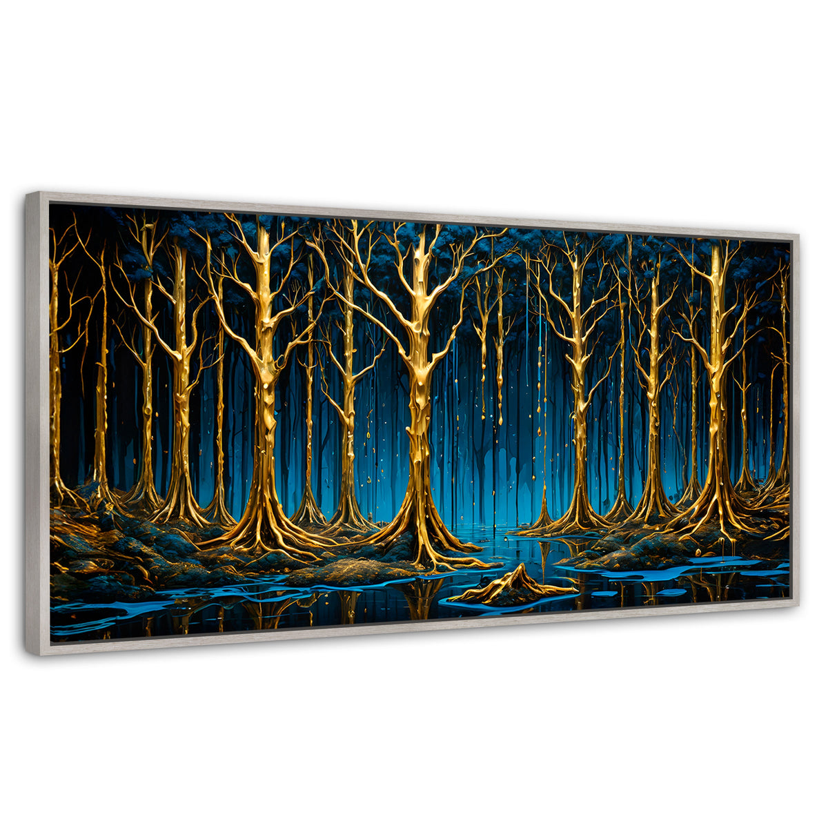 Cuadros Decorativos Canvas Revolution | Reflejos Vibrantes | Panoramico | Portada | Marco Blanco