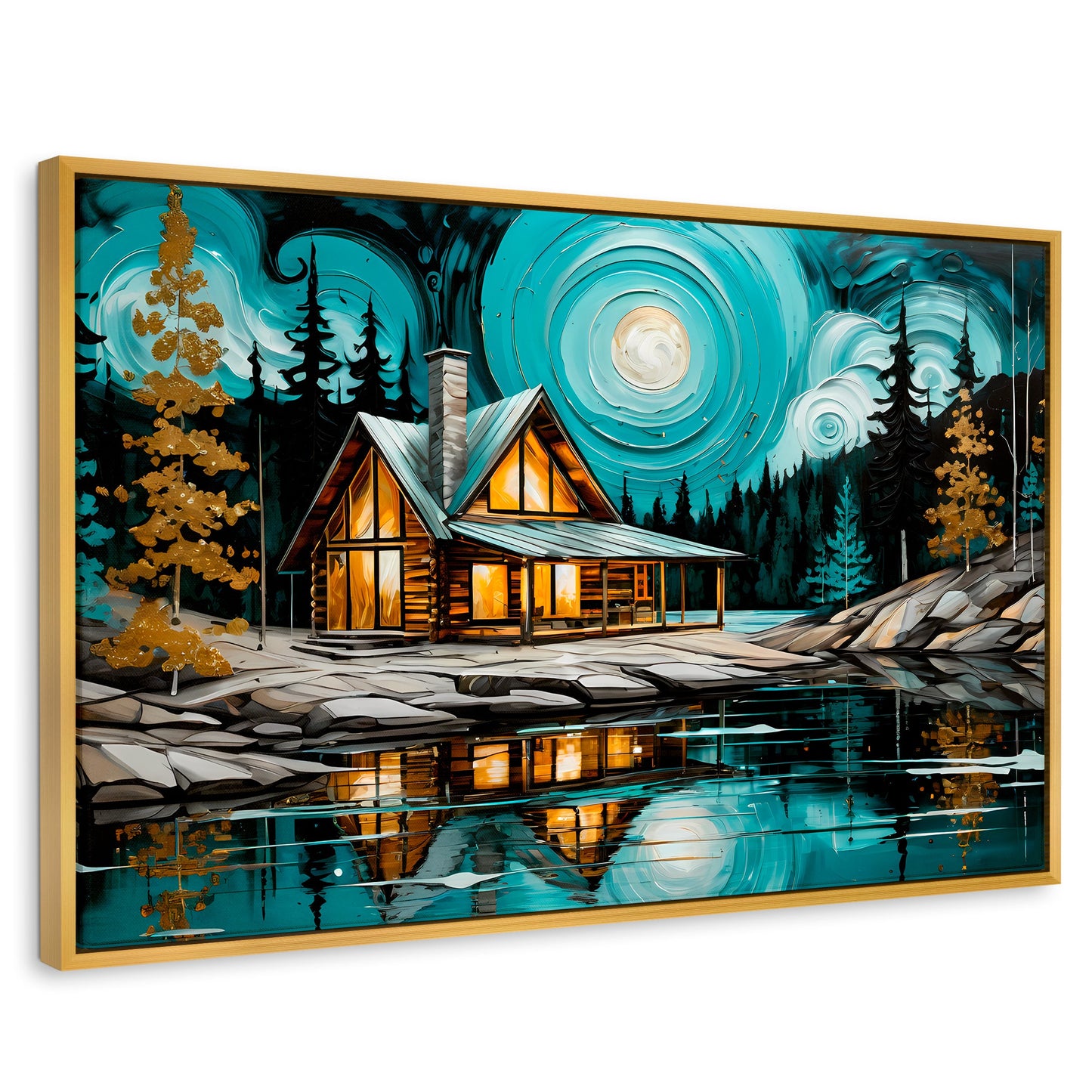 Cuadros Decorativos Canvas Revolution | Refugio Del Lago | Rectangular | Portada