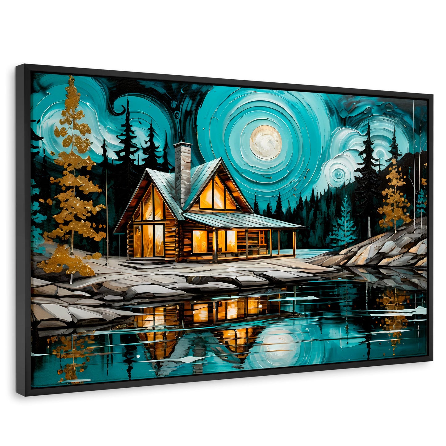 Cuadros Decorativos Canvas Revolution | Refugio Del Lago | Rectangular | Portada