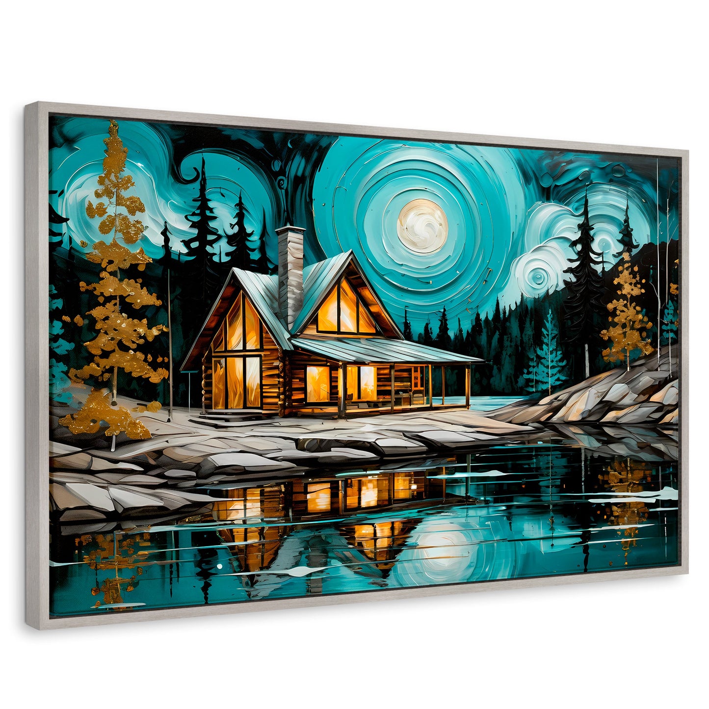 Cuadros Decorativos Canvas Revolution | Refugio Del Lago | Rectangular | Portada
