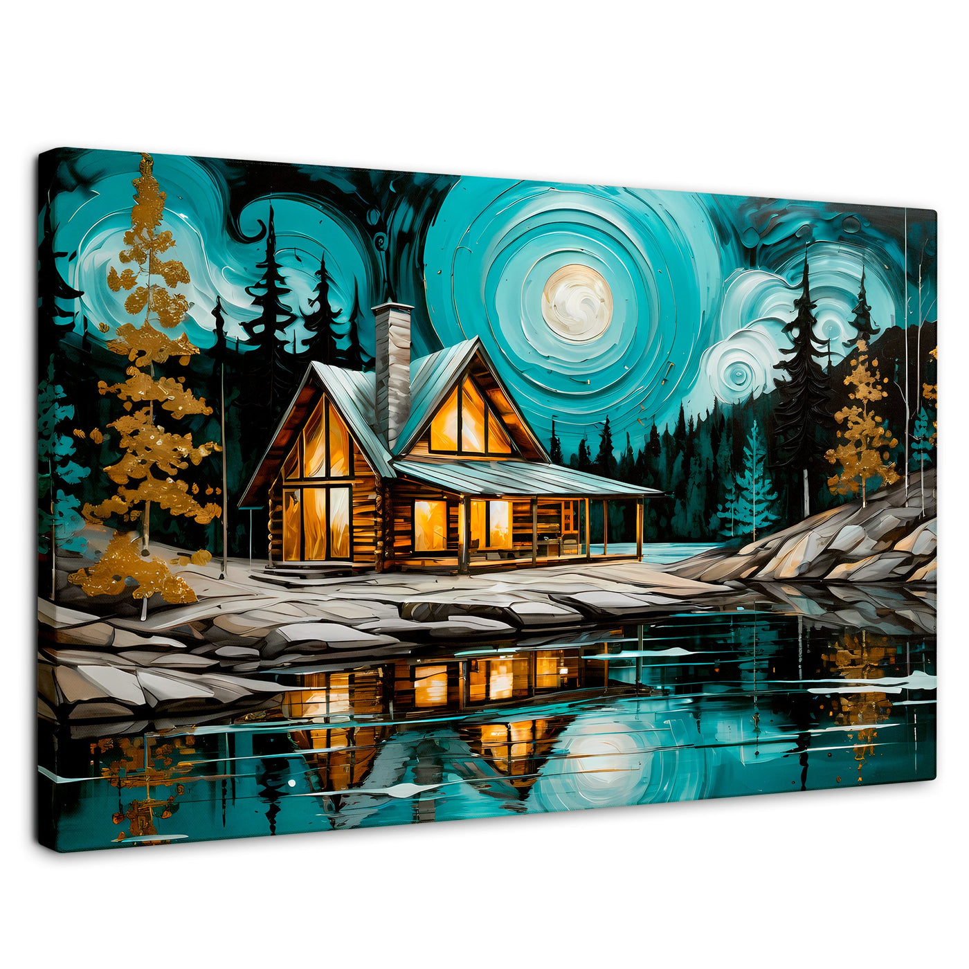 Cuadros Decorativos Canvas Revolution | Refugio Del Lago | Rectangular | Portada