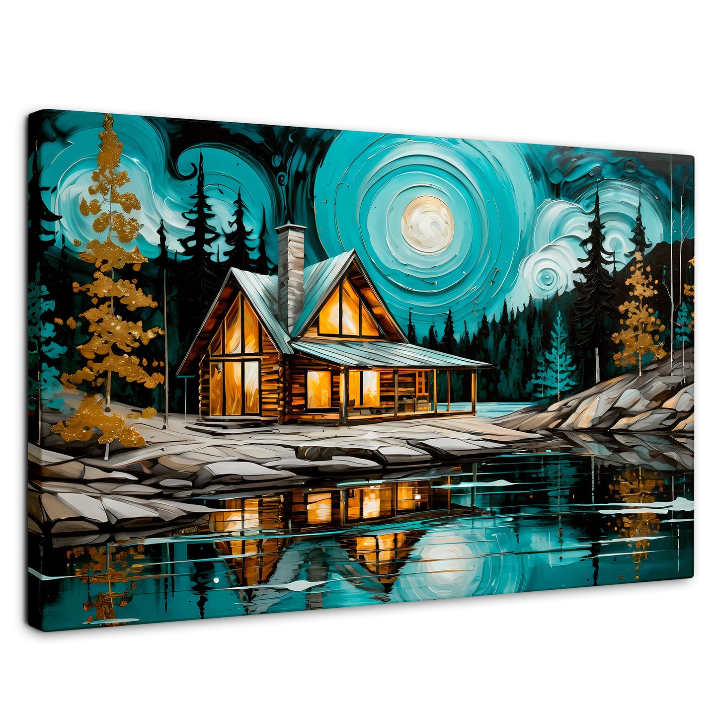 Cuadros Decorativos Canvas Revolution | Refugio Del Lago | Rectangular | Portada