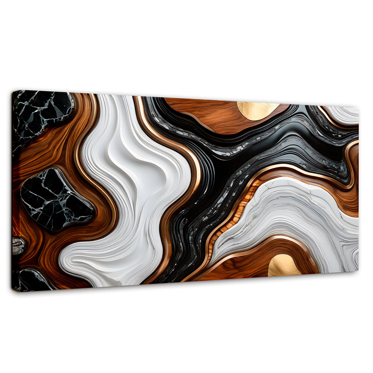 Cuadros Decorativos Canvas Revolution | Remolinos Elegantes | Panoramico | Portada