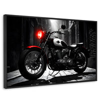Cuadros Decorativos Canvas Revolution | Resplandor Vintage | Rectangular | Portada | Marco Negro
