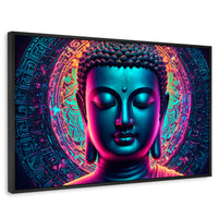 Cuadros Decorativos Canvas Revolution | Retrato Budista | Rectangular | Portada | Marco Negro