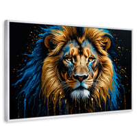Cuadros Decorativos Canvas Revolution | Rey Majestuosidad | Rectangular | Portada | Marco Blanco