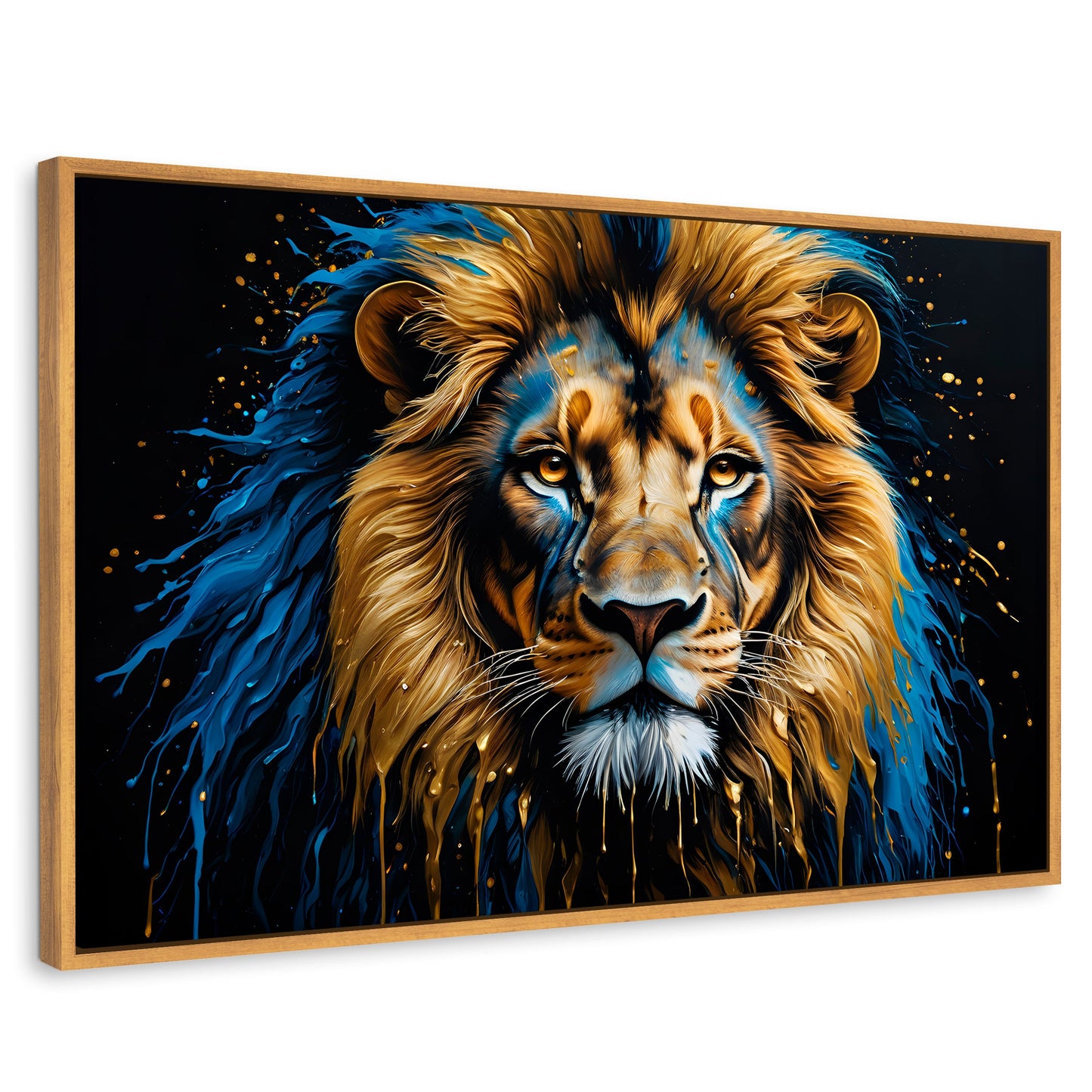 Cuadros Decorativos Canvas Revolution | Rey Majestuosidad | Rectangular | Portada | Marco Madera