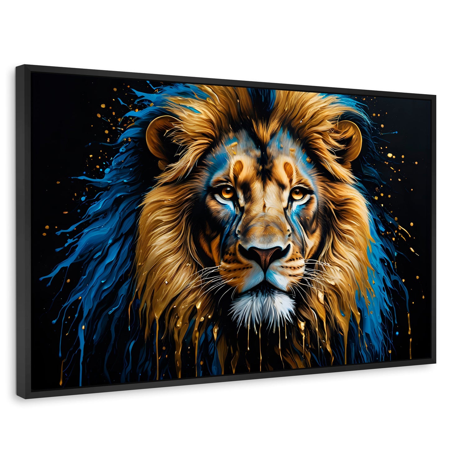 Cuadros Decorativos Canvas Revolution | Rey Majestuosidad | Rectangular | Portada | Marco Negro
