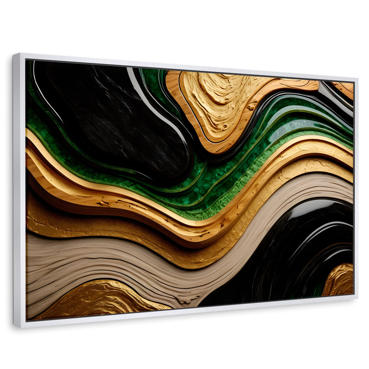 Cuadros Decorativos Canvas Revolution | Rio Abstracto Jade | Rectangular | Portada