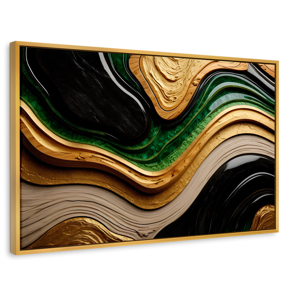 Cuadros Decorativos Canvas Revolution | Rio Abstracto Jade | Rectangular | Portada