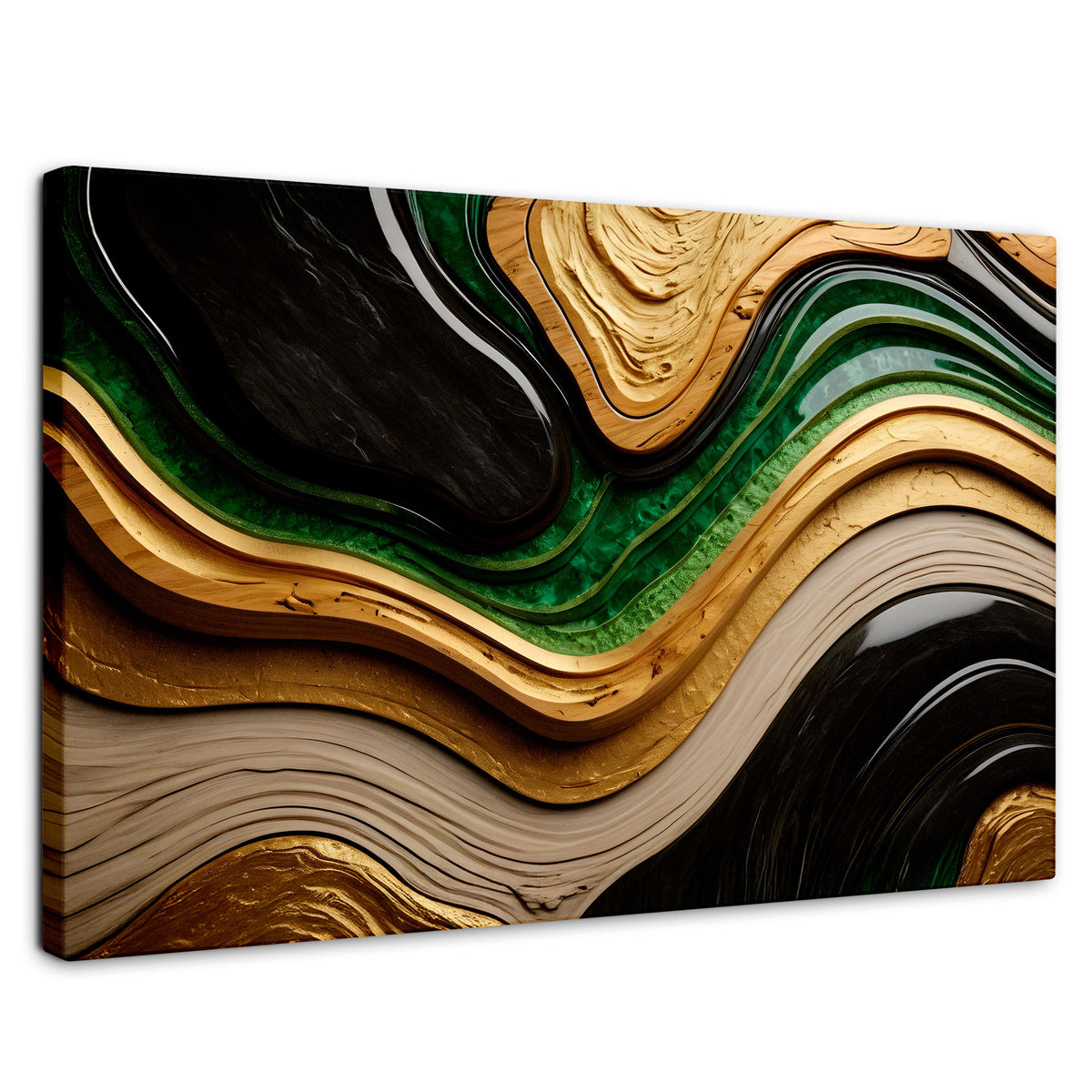 Cuadros Decorativos Canvas Revolution | Rio Abstracto Jade | Rectangular | Portada