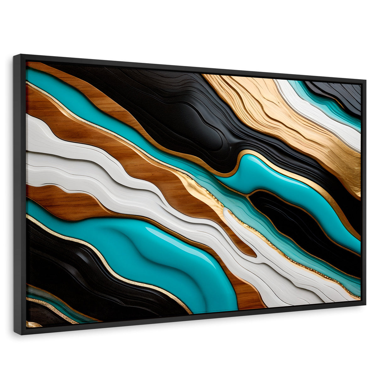 Cuadros Decorativos Canvas Revolution | Rio Oro Turquesa | Rectangular | Portada
