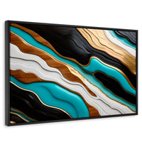 Cuadros Decorativos Canvas Revolution | Rio Oro Turquesa | Rectangular | Portada