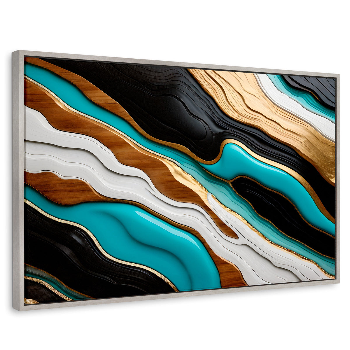 Cuadros Decorativos Canvas Revolution | Rio Oro Turquesa | Rectangular | Portada