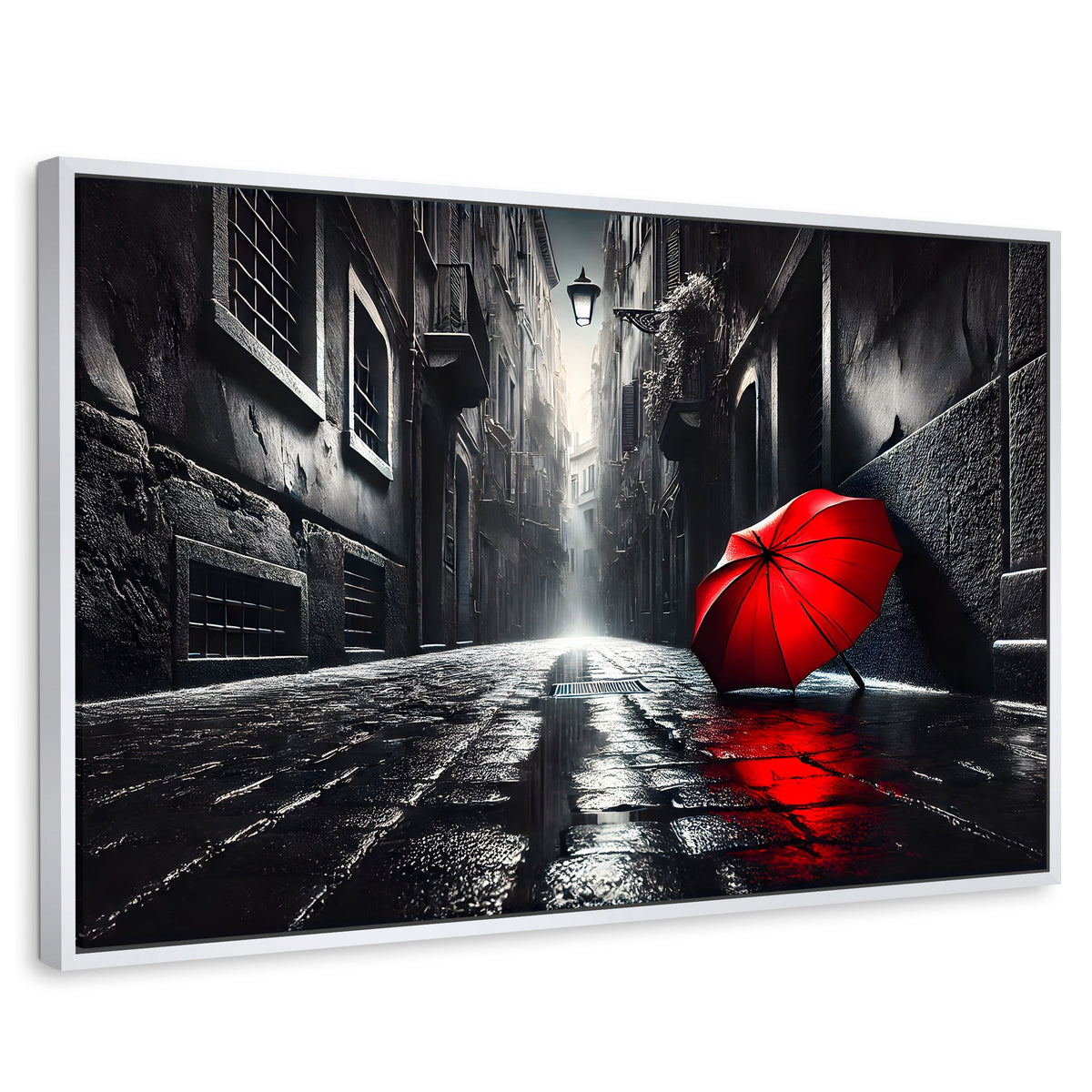 Cuadros Decorativos Canvas Revolution | Rojo Al Viento | Rectangular | Portada | Marco Blanco