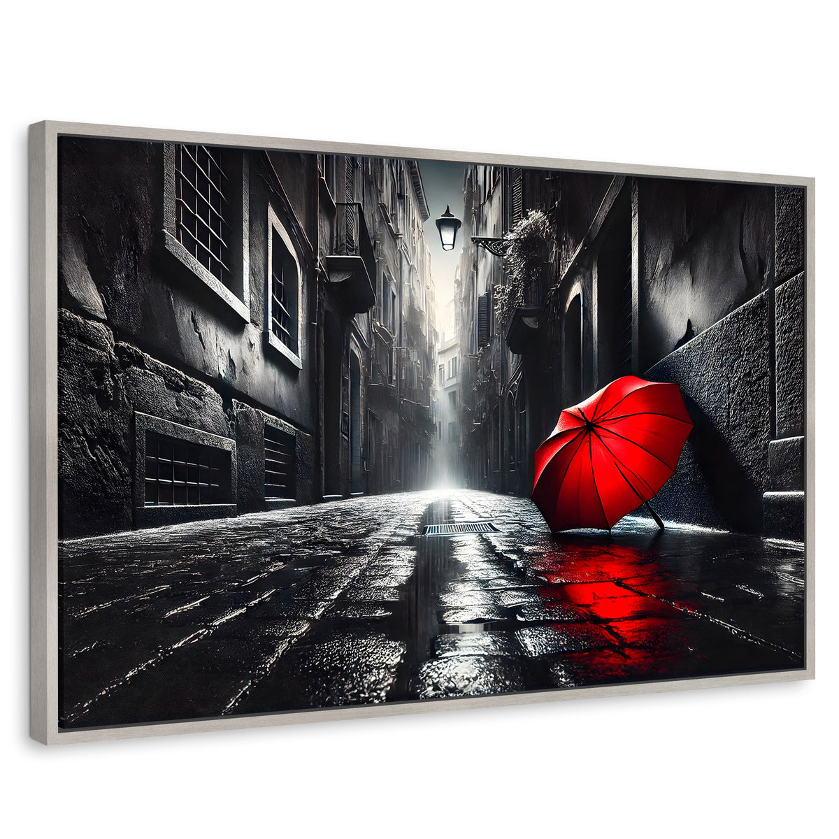 Cuadros Decorativos Canvas Revolution | Rojo Al Viento | Rectangular | Portada | Marco Plateado