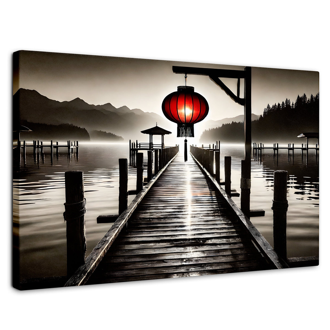 Cuadros Decorativos Canvas Revolution | Rojo En El Muelle | Rectangular | Portada | Marco SinMarco