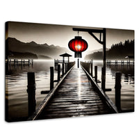 Cuadros Decorativos Canvas Revolution | Rojo En El Muelle | Rectangular | Portada | Marco SinMarco