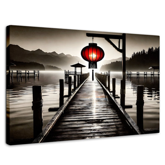 Cuadros Decorativos Canvas Revolution | Rojo En El Muelle | Rectangular | Portada | Marco SinMarco