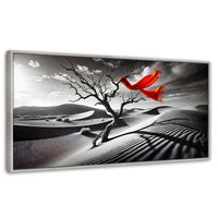 Cuadros Decorativos Canvas Revolution | Rojo Entre Espinas | Panoramico | Portada | Marco Blanco