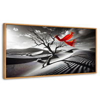 Cuadros Decorativos Canvas Revolution | Rojo Entre Espinas | Panoramico | Portada | Marco Negro