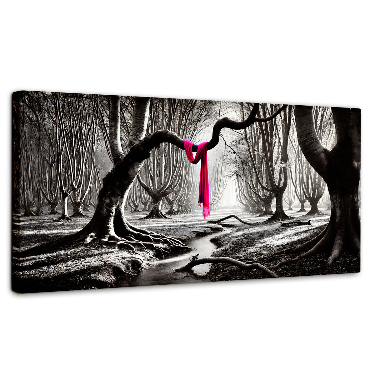 Cuadros Decorativos Canvas Revolution | Rosa Entre Raices | Panoramico | Portada | Marco SinMarco