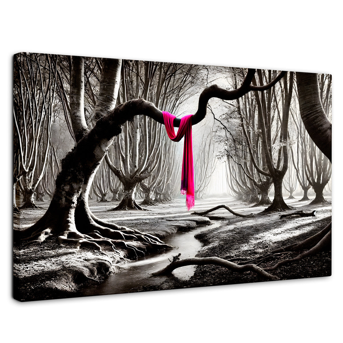 Cuadros Decorativos Canvas Revolution | Rosa Entre Raices | Rectangular | Portada | Marco SinMarco