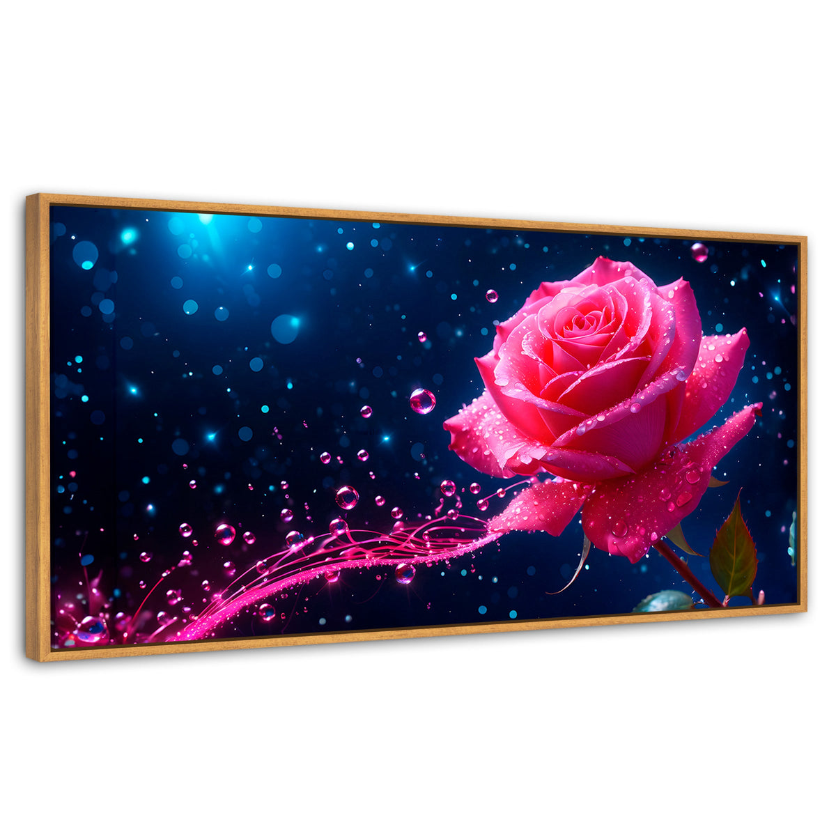 Cuadros Decorativos Canvas Revolution | Rosa Radiante Sueno | Panoramico | Portada