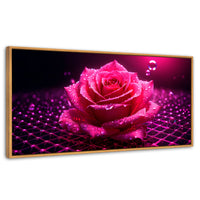 Cuadros Decorativos Canvas Revolution | Rosa Red Eterna | Panoramico | Portada