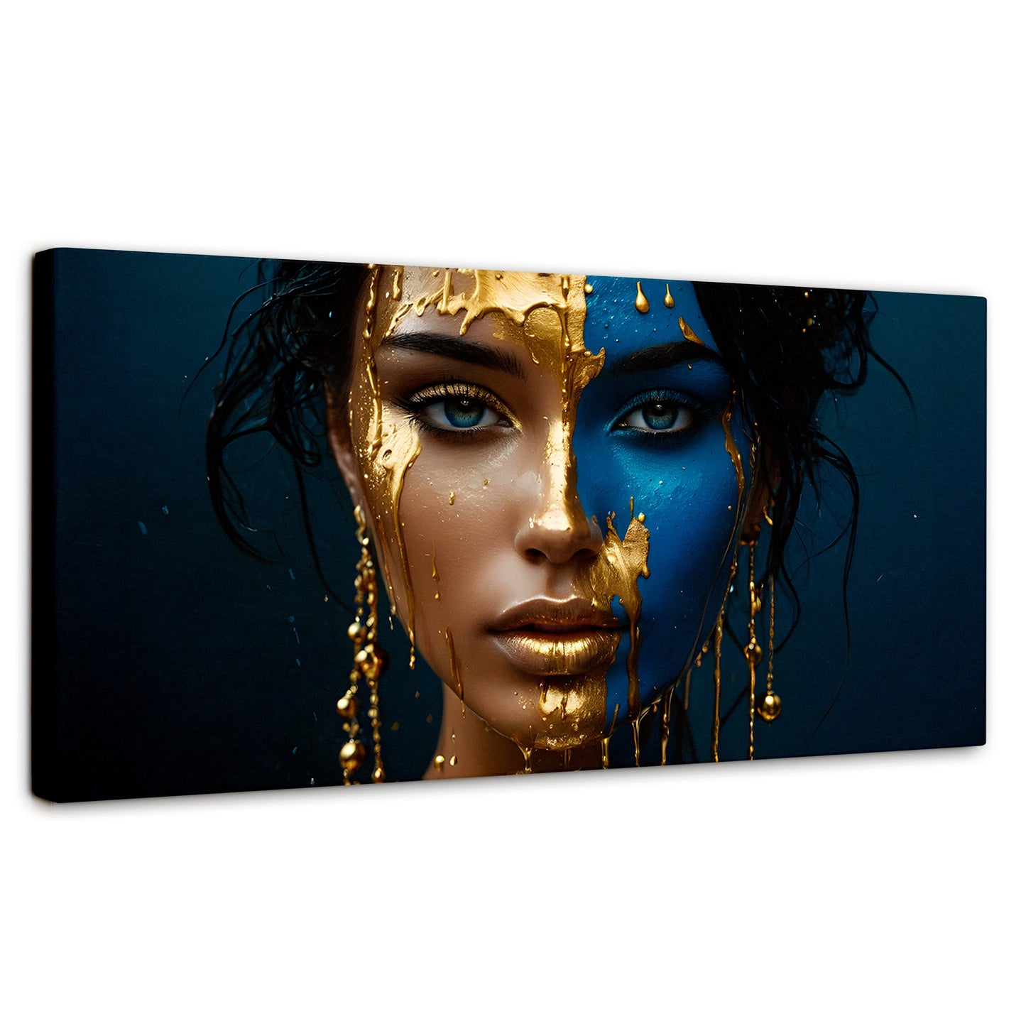 Cuadros Decorativos Canvas Revolution | Rostro Abstracto | Panoramico | Portada