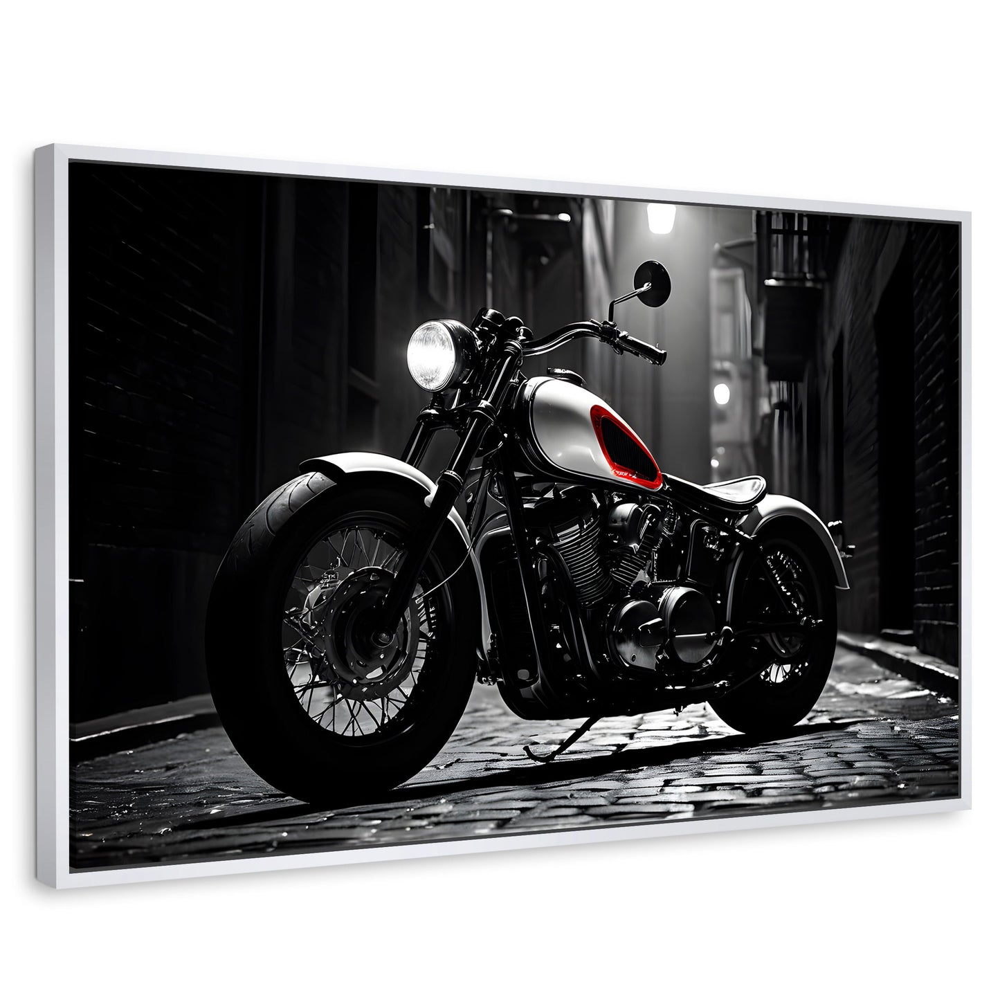 Cuadros Decorativos Canvas Revolution | Ruedas Clasicas | Rectangular | Portada | Marco Blanco