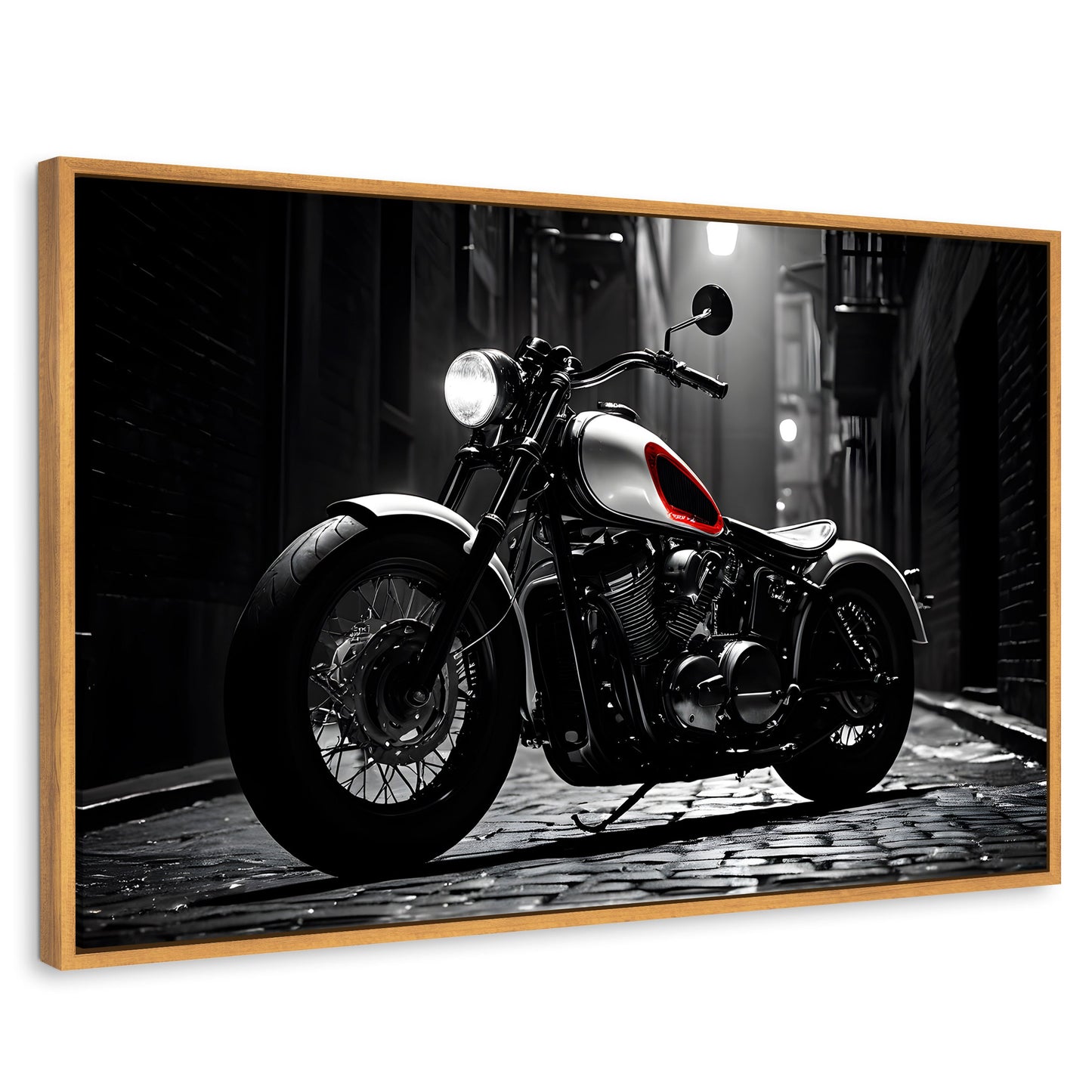 Cuadros Decorativos Canvas Revolution | Ruedas Clasicas | Rectangular | Portada | Marco Madera