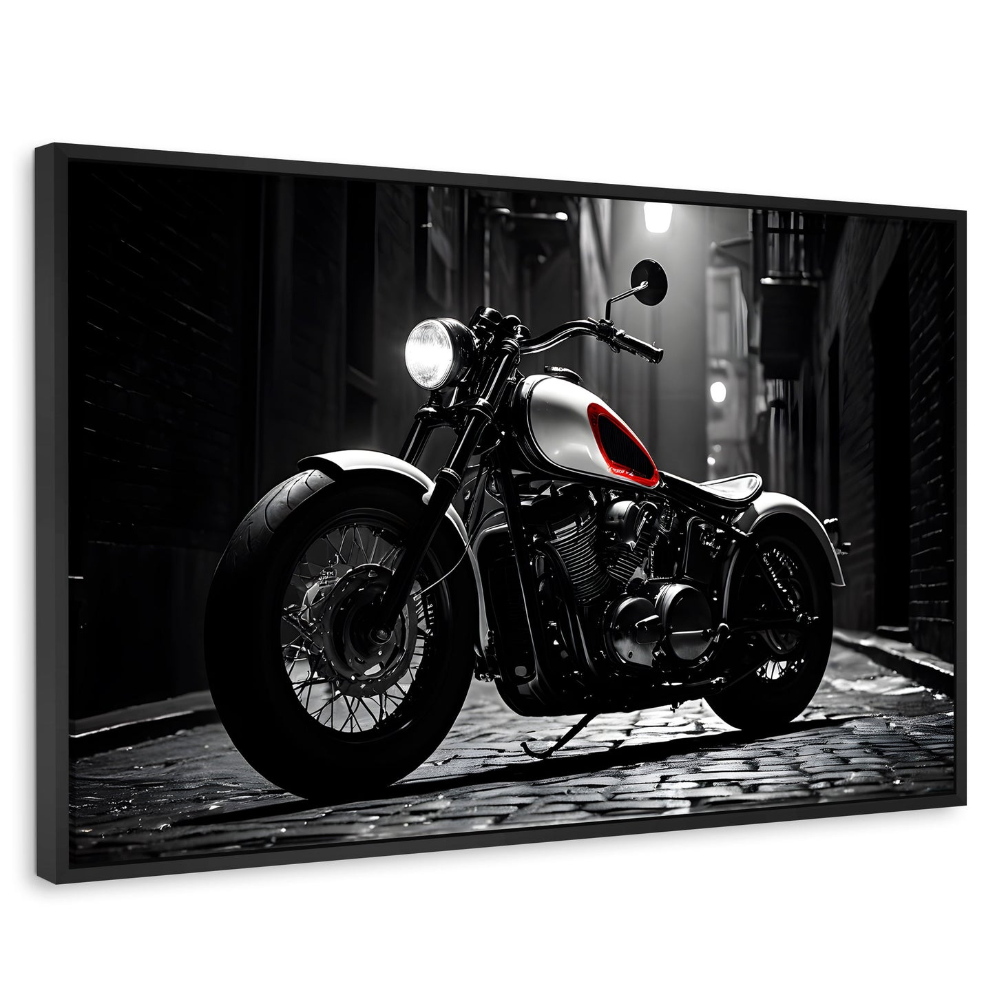 Cuadros Decorativos Canvas Revolution | Ruedas Clasicas | Rectangular | Portada | Marco Negro