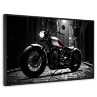 Cuadros Decorativos Canvas Revolution | Ruedas Clasicas | Rectangular | Portada | Marco Negro