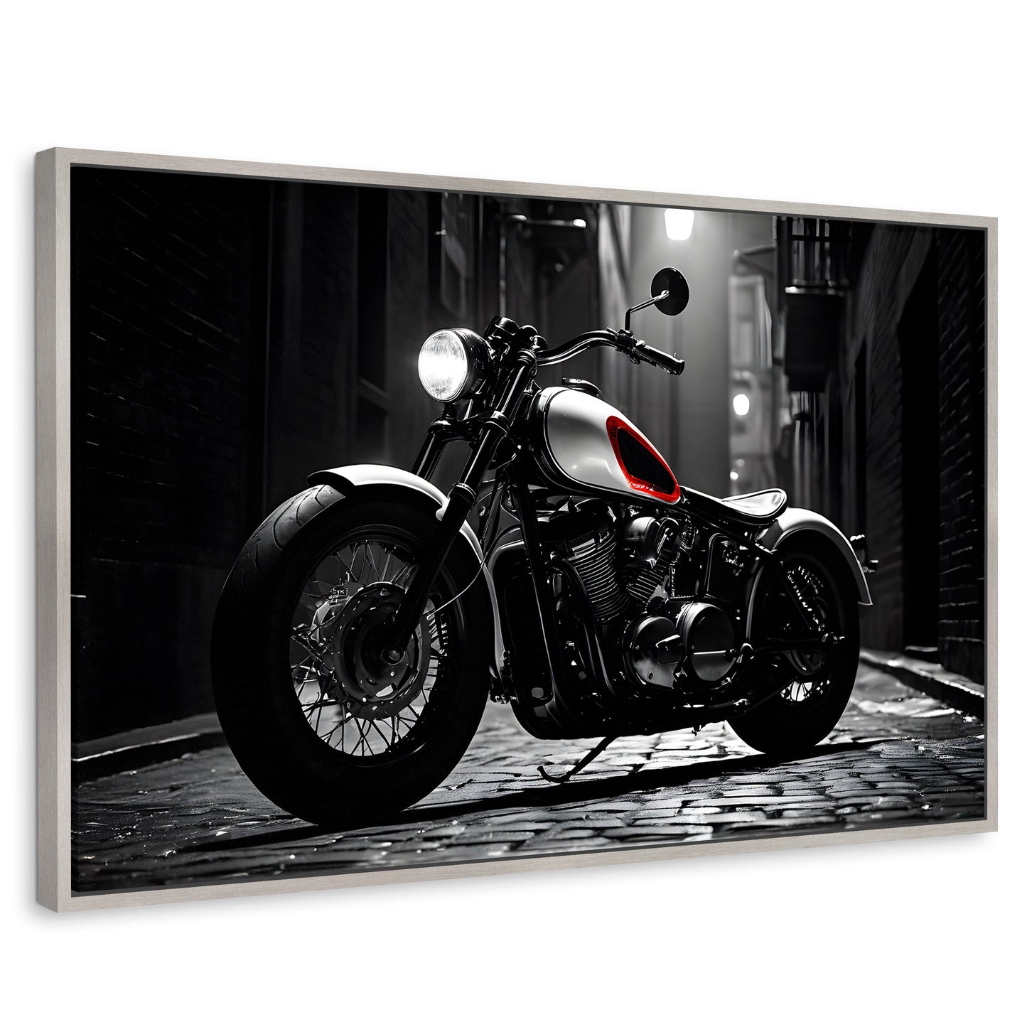 Cuadros Decorativos Canvas Revolution | Ruedas Clasicas | Rectangular | Portada | Marco Plateado