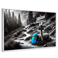 Cuadros Decorativos Canvas Revolution | Rumbo Al Bosque | Rectangular | Portada | Marco Blanco