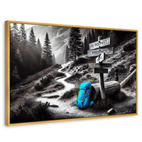 Cuadros Decorativos Canvas Revolution | Rumbo Al Bosque | Rectangular | Portada | Marco Dorado