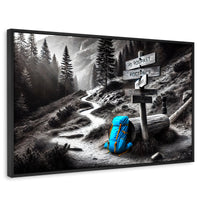 Cuadros Decorativos Canvas Revolution | Rumbo Al Bosque | Rectangular | Portada | Marco Negro