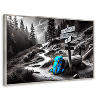 Cuadros Decorativos Canvas Revolution | Rumbo Al Bosque | Rectangular | Portada | Marco Plateado
