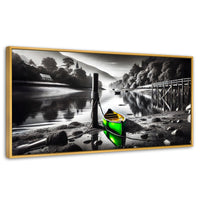 Cuadros Decorativos Canvas Revolution | Rumbo Del Agua | Panoramico | Portada | Marco Madera