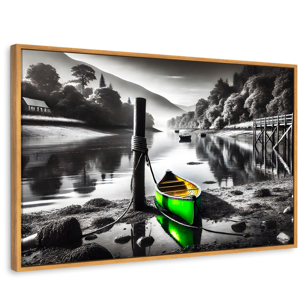 Cuadros Decorativos Canvas Revolution | Rumbo Del Agua | Rectangular | Portada | Marco Madera
