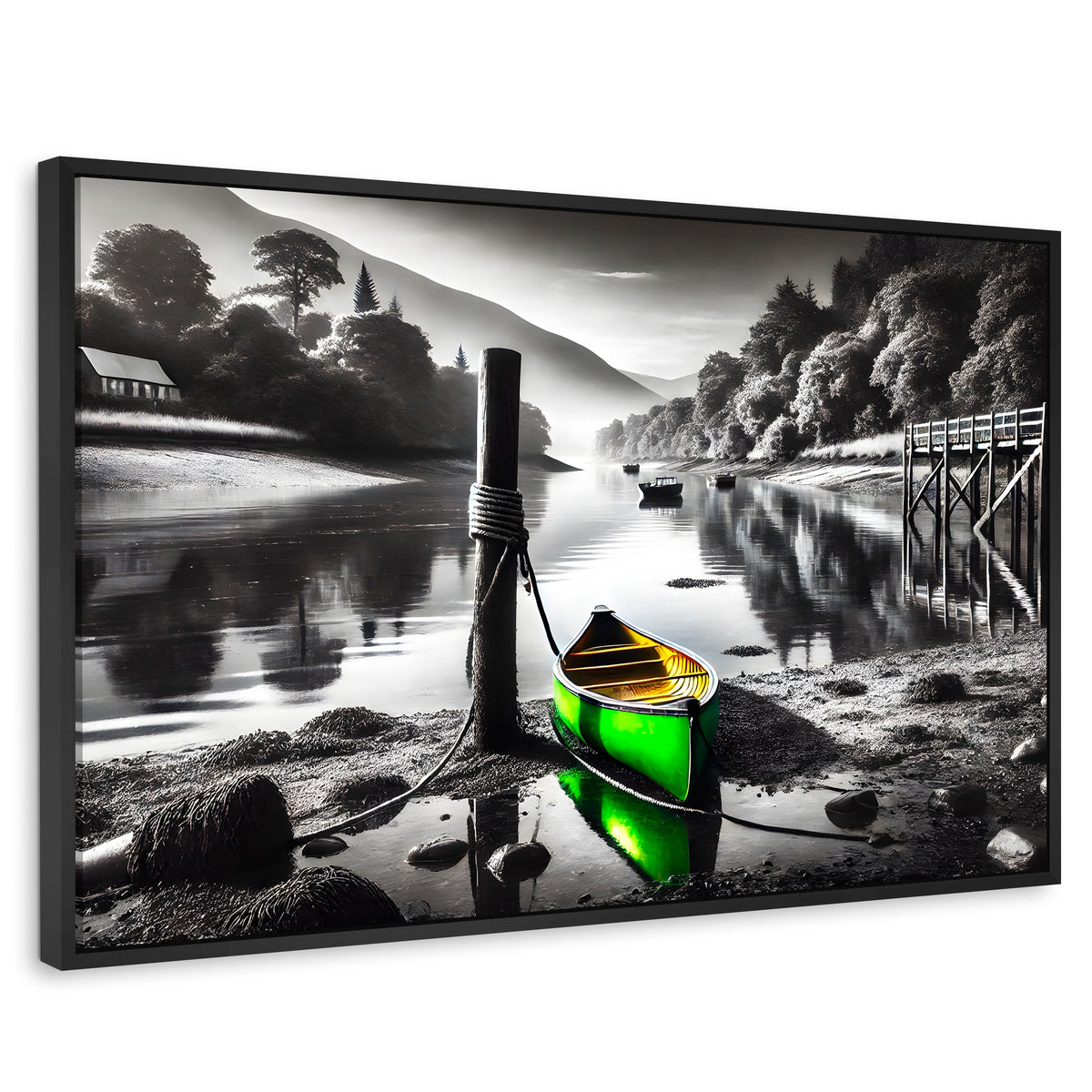 Cuadros Decorativos Canvas Revolution | Rumbo Del Agua | Rectangular | Portada | Marco Negro
