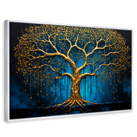 Cuadros Decorativos Canvas Revolution | Sabiduria Dorada | Rectangular | Portada | Marco Blanco