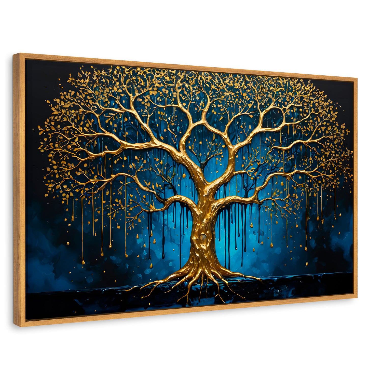 Cuadros Decorativos Canvas Revolution | Sabiduria Dorada | Rectangular | Portada | Marco Madera