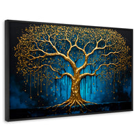 Cuadros Decorativos Canvas Revolution | Sabiduria Dorada | Rectangular | Portada | Marco Negro