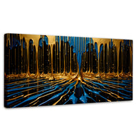 Cuadros Decorativos Canvas Revolution | Simetria Liquida | Panoramico | Portada | Marco SinMarco