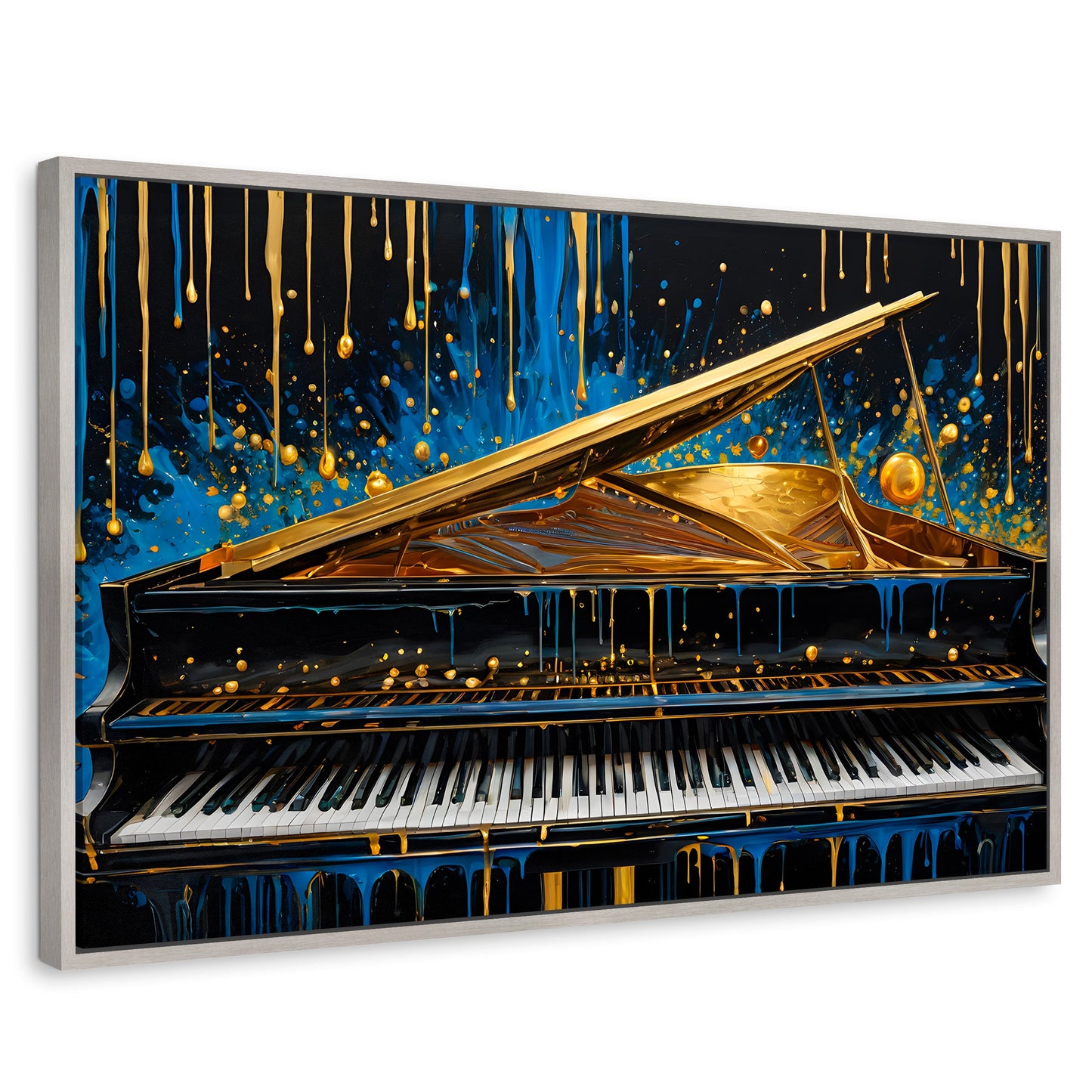 Cuadros Decorativos Canvas Revolution | Sinfonia Cromatica | Rectangular | Portada | Marco Plateado