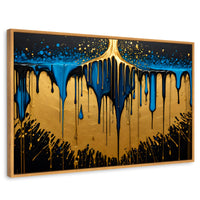 Cuadros Decorativos Canvas Revolution | Sinfonia Dorada | Rectangular | Portada | Marco Madera