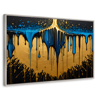 Cuadros Decorativos Canvas Revolution | Sinfonia Dorada | Rectangular | Portada | Marco Plateado