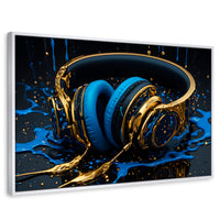 Cuadros Decorativos Canvas Revolution | Sinfonia Liquida | Rectangular | Portada | Marco Blanco